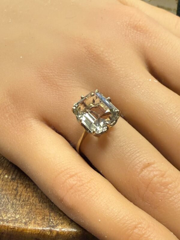 Vintage 9ct citrine ladies ring