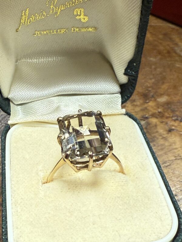 Vintage 9ct citrine ladies ring - Image 3