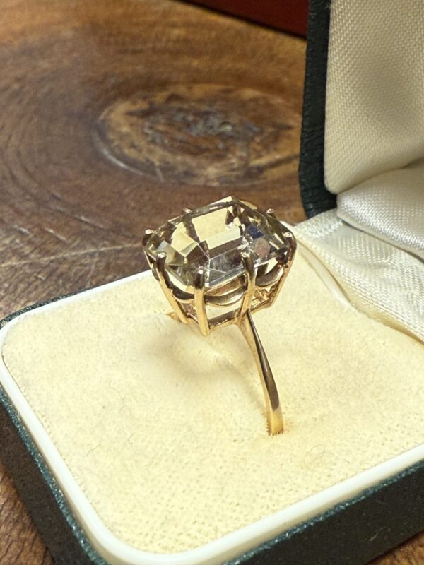 Vintage 9ct citrine ladies ring - Image 5
