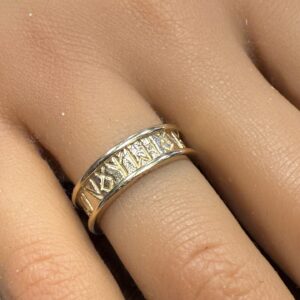 Ola gori runic wedding band 9ct