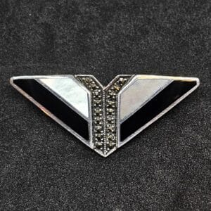 Art Deco Geometric Brooch