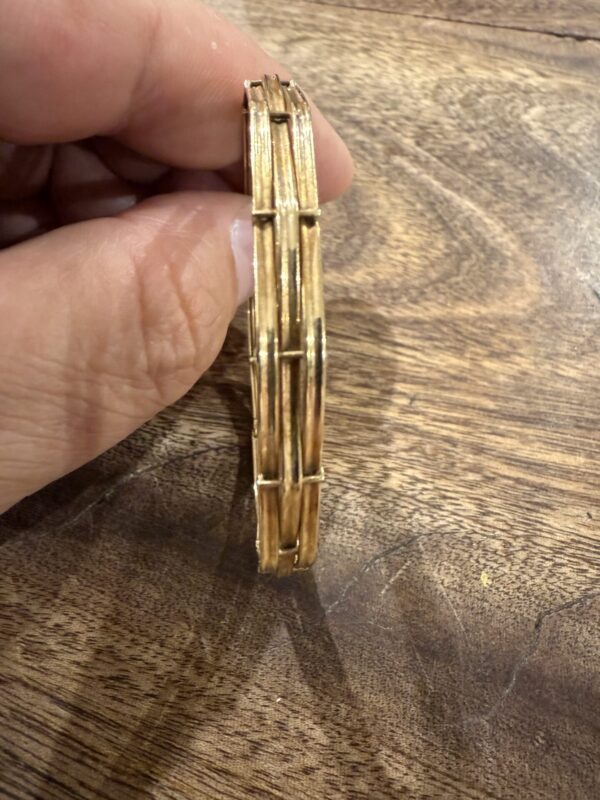 Vintage 9ct gold ladies bangle - Image 2