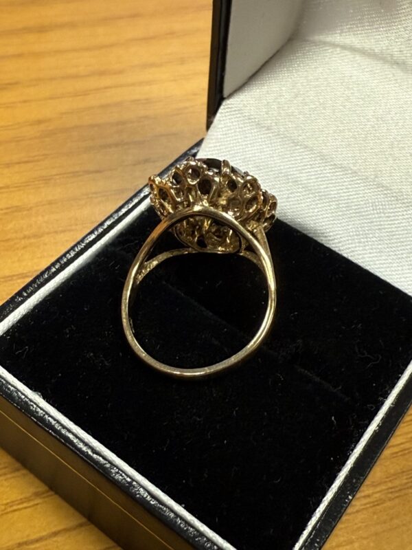 Vintage Smokey quartz ladies ring - Image 6