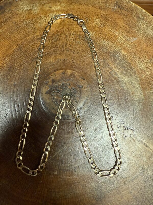 18 inch 9ct gold figaro link chain