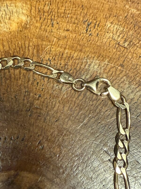18 inch 9ct gold figaro link chain - Image 2