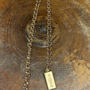 9ct gold chain and millennium ingot