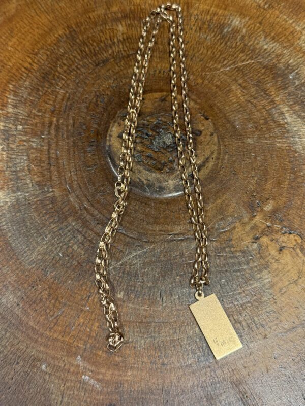9ct gold chain and millennium ingot - Image 4
