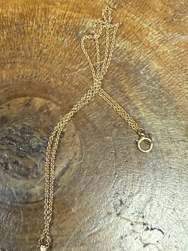 1909 mounted half sovereign pendant and chain - Image 4