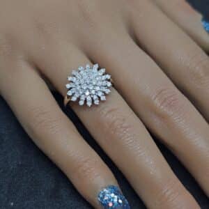 Diamond Cluster Ring