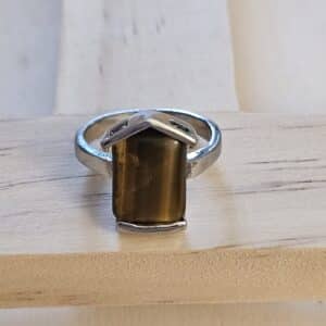 Tigers Eye Signet Ring
