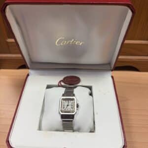 Santos de Cartier steel and gold ladies watch