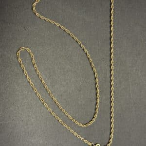 24 inch 9ct gold multi twist chain