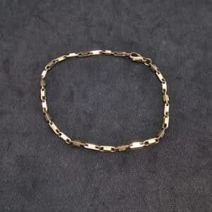 9ct Gold Paperclip Bracelet