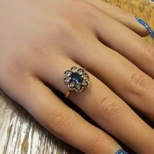 Antique Gold Ring Cluster
