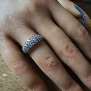 Silver Pave CZ Ring