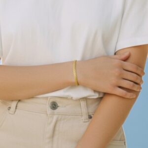 9ct gold fancy link bracelet