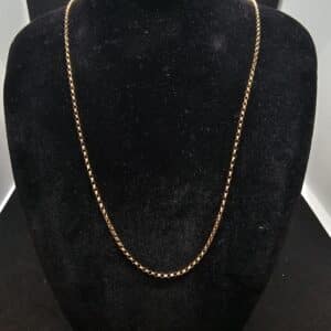 9ct Gold fine Belcher Link Chain Necklace