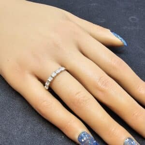 9ct Gold Half Eternity Diamond Ring