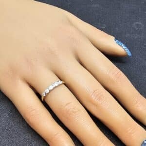 18ct Gold Half Eternity Diamond Ring