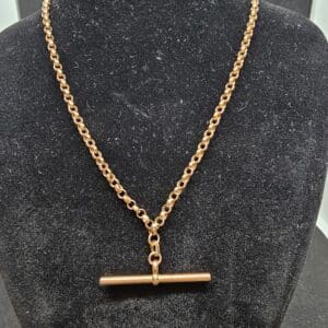 9ct Gold T-Bar Albert Chain Necklace