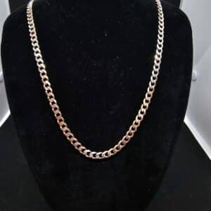 Silver Curb Chain Necklace 5mm Thick Solid 925 Italian Chain