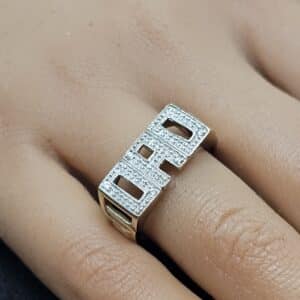 9ct yellow gold "Dad" signet ring