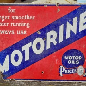 Motorine Double-Sided Enamel Sign