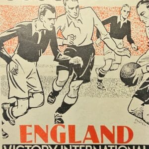 Rare Vintage 1946 Scotland v England Victory International Football Programme