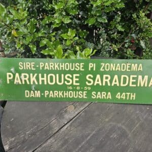 Original 1959 Agricultural Pedigree Show Sign