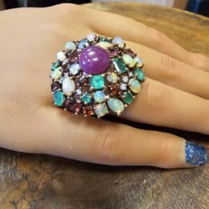 TuttiFrutti Cocktail Ring 18ct Gold