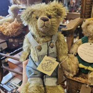Barbara-Ann Bears "Chris" by B. A. Cunningham – Denim Dungarees – Limited Edition 6/10