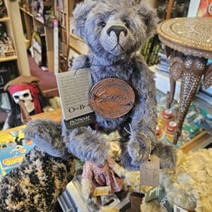 Vintage 1997 Bo Bear "Stilton" by Stacey Lee Terry – Charcoal Mohair – Limited Edition 60/100
